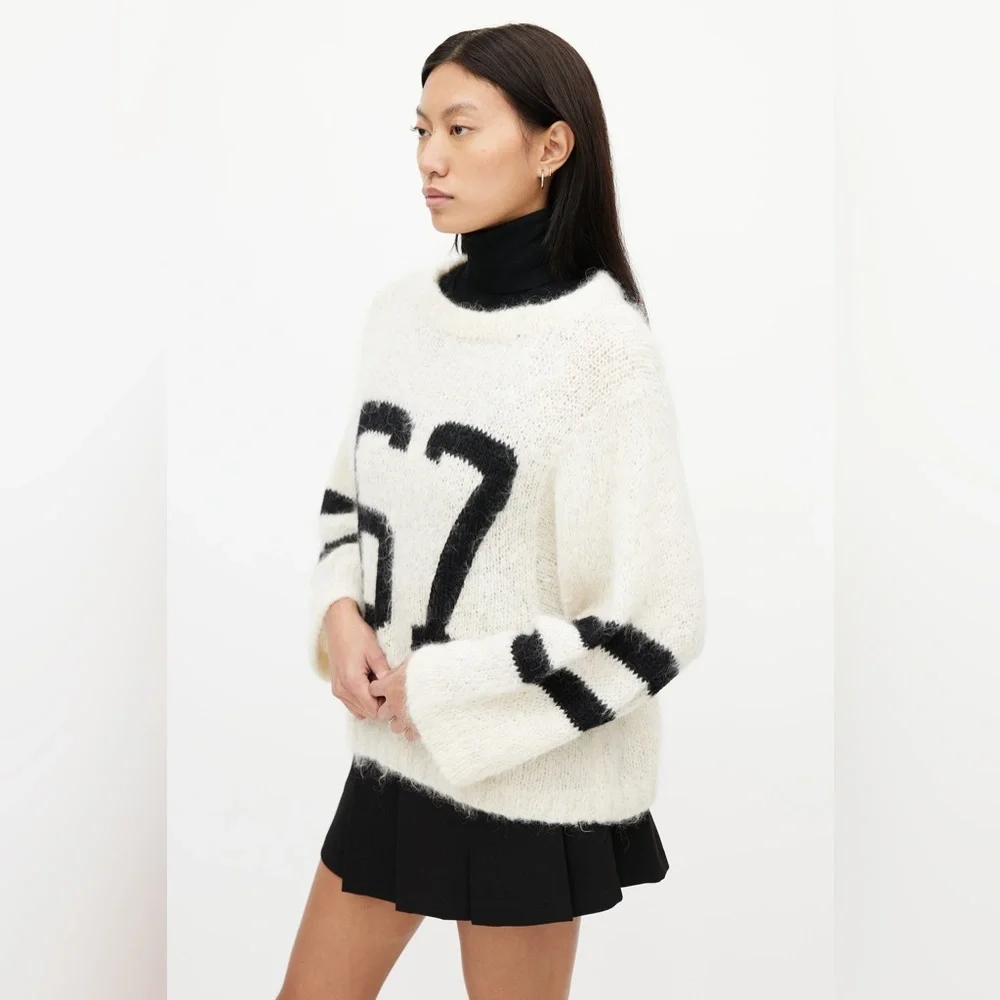 SMYTHE X Augden Cream 67 Knit Sweater size Small